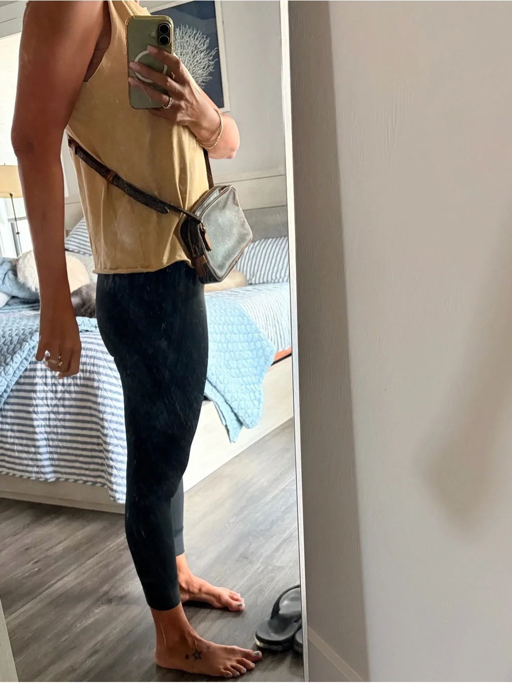 AUTHENTIC Vintage Louis Vuitton Monogram Canvas Crossbody Bag in Brown and Tan
